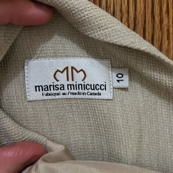 Marisa minicucci size 10 tan dress - Picture 2 of 2